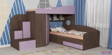 Детская кровать-шкаф Кадет-2, корпус Бодего, фасад Ирис в Чебоксарах