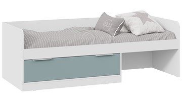 Кровать в детскую ТриЯ Марли Тип 1 (Белый/Серо-голубой) в Чебоксарах