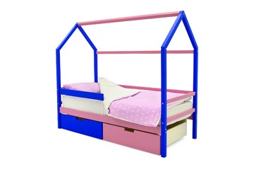 Кровать-домик в детскую Svogen синий-лаванда в Чебоксарах