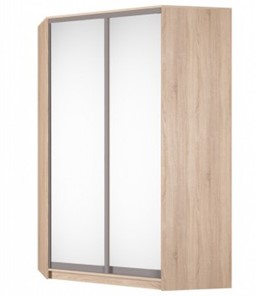 Шкаф угловой Аларти (YA-230х1400(602) (10) Вар. 5; двери D5+D5), с зеркалом в Чебоксарах