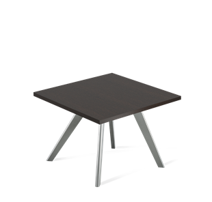 Квадратный столик SHT-S39 / SHT-TT 60/60 ЛДСП (венге луизиана/серый) в Чебоксарах
