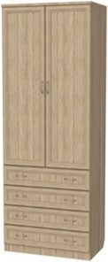 Шкаф 2-х створчатый 103 со штангой, цвет Дуб Сонома в Чебоксарах
