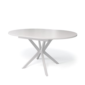 Раздвижной стол Kenner B1300 (Белый/Стекло белое сатин) в Чебоксарах