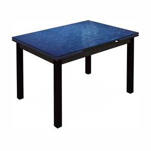 Обеденный раздвижной стол Шанхай исп.1 металл. крашенные №21 (Exclusive h129/черный) в Чебоксарах
