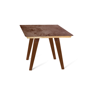 Керамический стол SHT-TU16 (4 шт.)/ТT8 60/60 (темный орех/прозрачный лак/коричневая сепия) в Чебоксарах