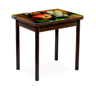 Кухонный пристенный стол СПА-02 СТФ, венге/фотопечать дерево/опоры коричневый в Чебоксарах
