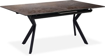 Кухонный стол раскладной Бордо 3CX 180х95 (Oxide Moro/Графит) в Чебоксарах