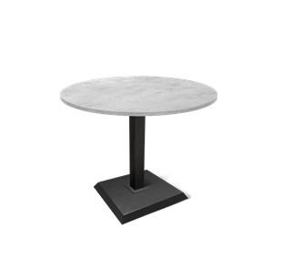 Обеденный стол SHT-TU5-BS2 / SHT-TT 90 ЛДСП (бетон чикаго светло-серый/черный) в Чебоксарах