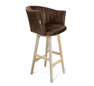 Барный стул SHT-ST42-1 / SHT-S65 (кофейный трюфель/прозрачный лак) в Чебоксарах