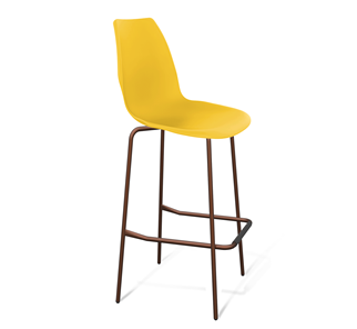 Барный стул SHT-ST29/S29 (желтый ral 1021/медный металлик) в Чебоксарах