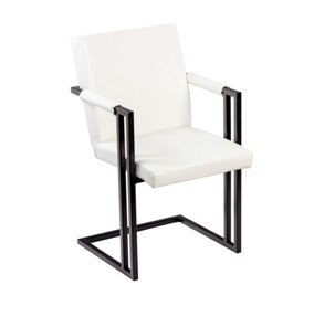 Обеденный стул Бруно, Черный/Аттика белый в Чебоксарах