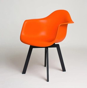 Обеденный стул DSL 330 Grand Black (Оранжевый) в Чебоксарах