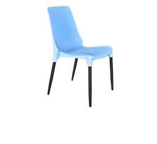 Обеденный стул SHT-ST75/S424-C (голубой/черный муар) в Чебоксарах