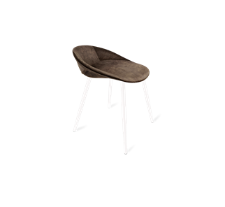 Обеденный стул SHT-ST19-SF1 / SHT-S95-1 (кофейный трюфель/белый муар) в Чебоксарах