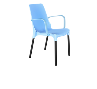 Обеденный стул SHT-ST76/S424 (голубой/черный муар) в Чебоксарах
