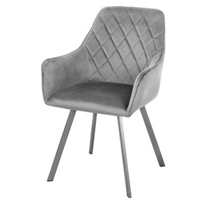 Мягкий стул-кресло Мадрид СРП-056 бриллиант Дрим серый в Чебоксарах