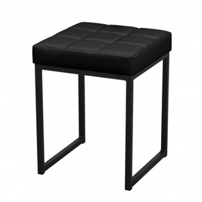 Кухонный стул Лофт Комфорт СРП-904 эмаль черная Экотекс черный в Чебоксарах