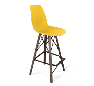 Барный стул SHT-ST29/S80 (желтый ral 1021/темный орех/черный) в Чебоксарах