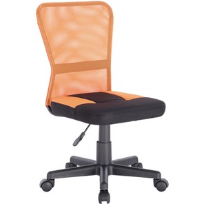 Кресло офисное Brabix Smart MG-313 (без подлокотников, комбинированное, черное/оранжевое) 531844 в Чебоксарах