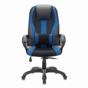 Компьютерное кресло Brabix Premium Rapid GM-102 (экокожа/ткань, черное/синее) 532106 в Чебоксарах