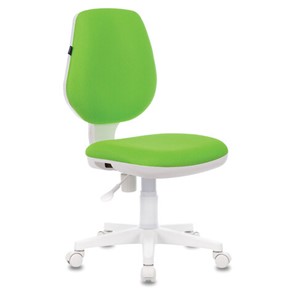 Офисное кресло Brabix Fancy MG-201W (без подлокотников, пластик белый, салатовое) 532414 в Чебоксарах