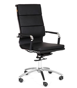 Офисное кресло CHAIRMAN 750 экокожа черная в Чебоксарах