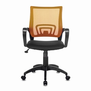 Офисное кресло Brabix Fly MG-396 (с подлокотниками, сетка, оранжевое/черное) 532084 в Чебоксарах