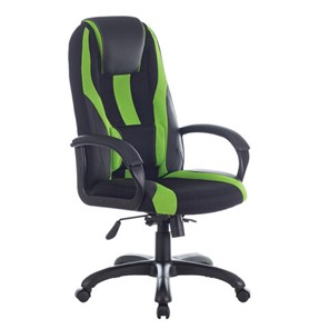 Компьютерное кресло Brabix Premium Rapid GM-102 (экокожа/ткань, черное/зеленое) 532419 в Чебоксарах