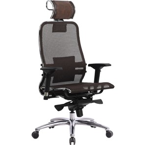 Офисное кресло Samurai S-3.04, темно-коричневый в Чебоксарах