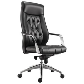 Кресло офисное BRABIX PREMIUM "Sonata EX-754", мультиблок, алюминий, экокожа, черное, 532491 в Чебоксарах