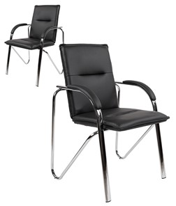 Офисное кресло CHAIRMAN 851 экокожа черная (2 шт. в комплекте) в Чебоксарах