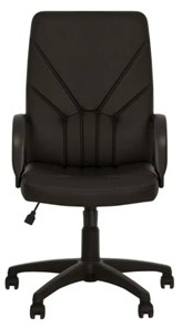 Офисное кресло MANAGER (PL64) экокожа ECO-30, черная в Чебоксарах