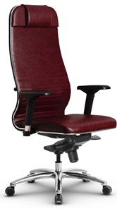 Кресло офисное Metta L 1m 38K2/4D мультиблок, нижняя часть 17838 бордовый в Чебоксарах