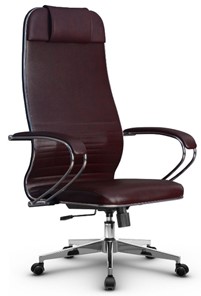 Кресло офисное Metta L 1m 38K2/K топган, нижняя часть 17834 бордовый в Чебоксарах