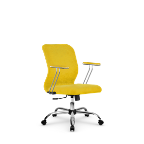 Кресло офисное SU-Mr-4/подл.078/осн.003 желтый в Чебоксарах