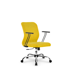 Офисное кресло SU-Mr-4/подл.110/осн.003 желтый в Чебоксарах
