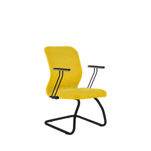 Кресло компьютерное SU-Mr-4/подл.110/осн.008 желтый в Чебоксарах