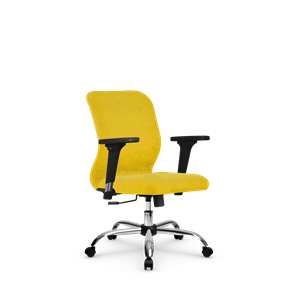 Офисное кресло SU-Mr-4/подл.200/осн.003 желтый в Чебоксарах