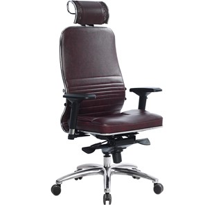 Офисное кресло Samurai KL-3.04, темно-бордовый в Чебоксарах