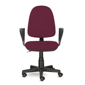 Офисное кресло Brabix Prestige Ergo MG-311 (регулируемая эргономичная спинка, ткань, бордовое) 532422 в Чебоксарах