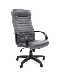 Кресло компьютерное CHAIRMAN 480 LT, экокожа, цвет серый в Чебоксарах