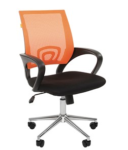 Кресло CHAIRMAN 696 CHROME Сетка TW-66 (оранжевый) в Чебоксарах
