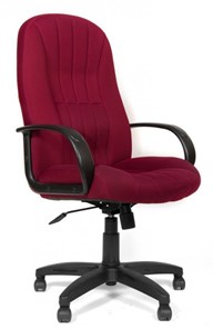 Кресло компьютерное CHAIRMAN 685, ткань TW 13, цвет бордо в Чебоксарах