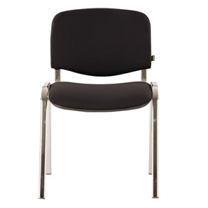 Офисный стул Brabix Iso CF-001 (хромированный каркас, ткань черная) 531419 в Чебоксарах