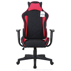 Кресло офисное Brabix GT Racer GM-100 (подушка, ткань, черное/красное) 531820 в Чебоксарах