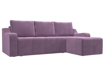 Угловой диван для гостиной Элида, Сиреневый (микровельвет) в Чебоксарах