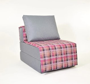 Бескаркасное кресло-кровать Харви, серый - квадро в Чебоксарах