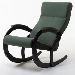 Кресло-качалка в гостиную Корсика, ткань Amigo Green 34-Т-AG в Чебоксарах