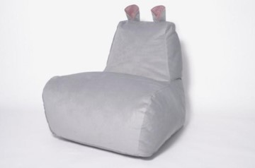 Кресло-мешок Бегемот серый в Чебоксарах