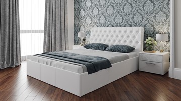 Двуспальная кровать Скарлет (Белая) в Чебоксарах